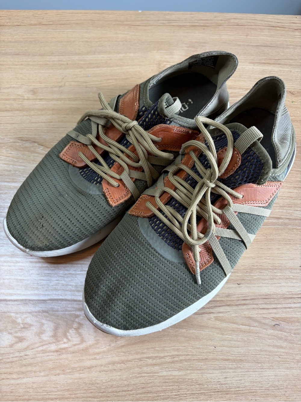 Mens Olukai Green & Brown Men's Mio Li Textile Sneakers US 9